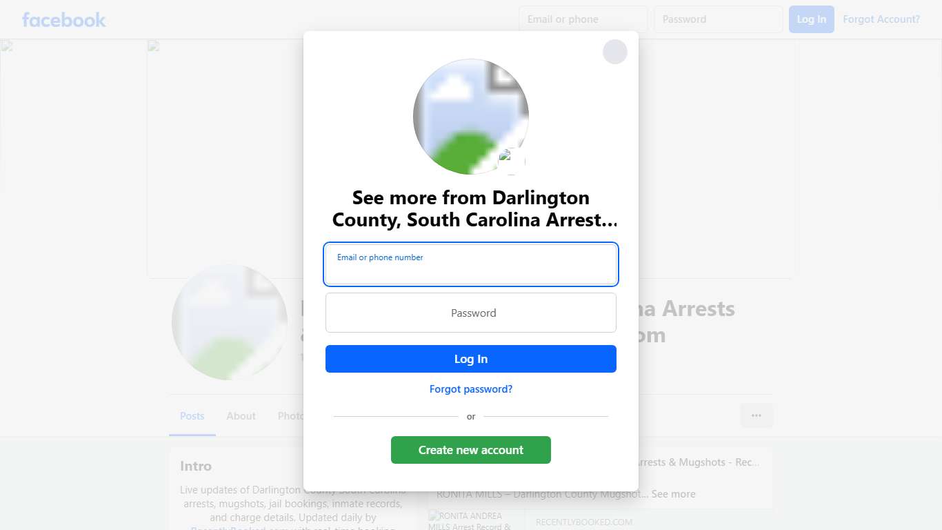 Darlington County, South Carolina Arrests & Mugshots - RecentlyBooked.com Facebook